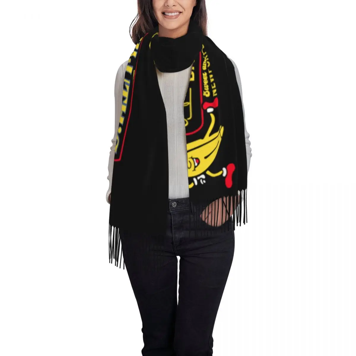 مخصص مطبوعة القبض على التنمية Bluth's المجمدة الموز وشاح النساء الرجال الشتاء الخريف الدافئة الأوشحة شال التفاف #2