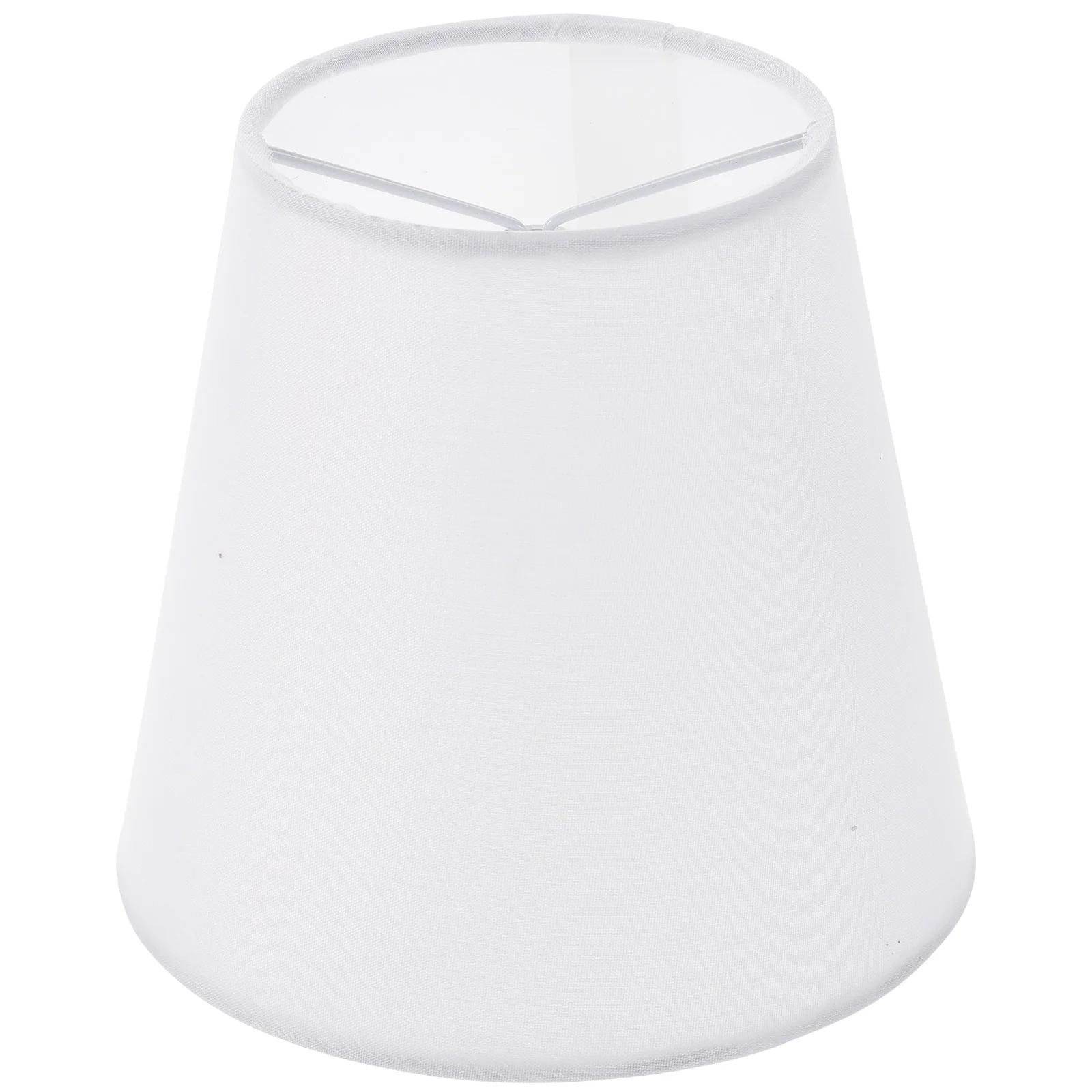 Table Fabric Lampshade Rechargeable Light Bulb White Iron beside Shades for Floor