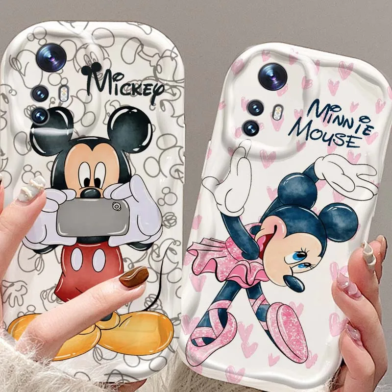 

Pink Minnie Mouse Cute Phone Case For Xiaomi Mi 11 12 12T 14 15 Lite Ultra Poco F4 X3 X5 X6 X4 X7 M6 F6 Pro 5G Wave Oil