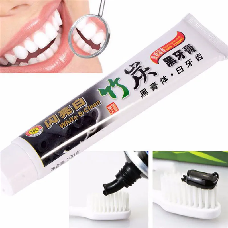 

Sdotter 100g Bamboo Charcoal Toothpaste Natural Activated Teeth Whitening Health Beauty Tool Whitening Cleanig Dental Oral Hygie