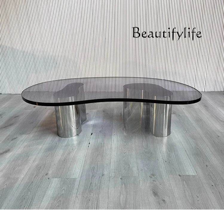 Nordic designer creative special-shaped acrylic coffee table modern living room sofa color coffee table