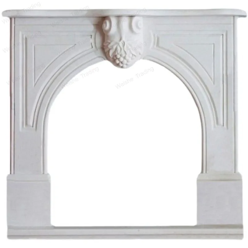 French arched carved fireplace decorative cabinet personalized retro homestay wedding photography props porch display rack