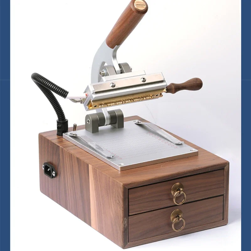 WT-90XT Box Hot Stamping Machine 400W Drawer Type Leather Logo Trademark Embosser