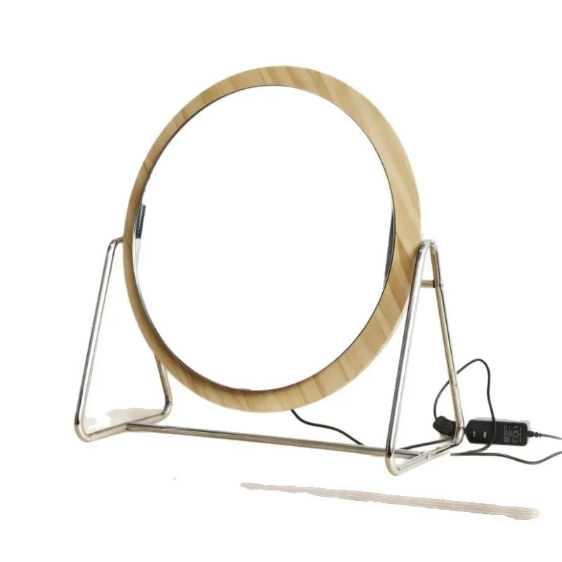 DSA Home Home Simple Retro Round Desktop Large Makeup Mirror Premium Bedroom Table Makeup Mirror