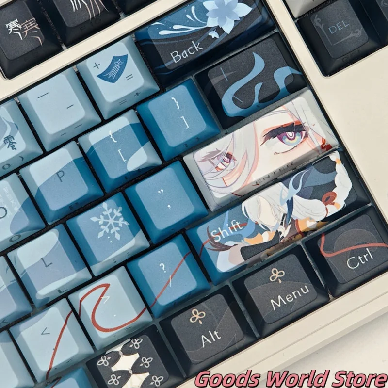 in-stock-shenhe-mechanical-keyboard-keycaps-mihoyo-genshin-impact-shenhe-cosplay-costume-anime-accessories-birthday-gift