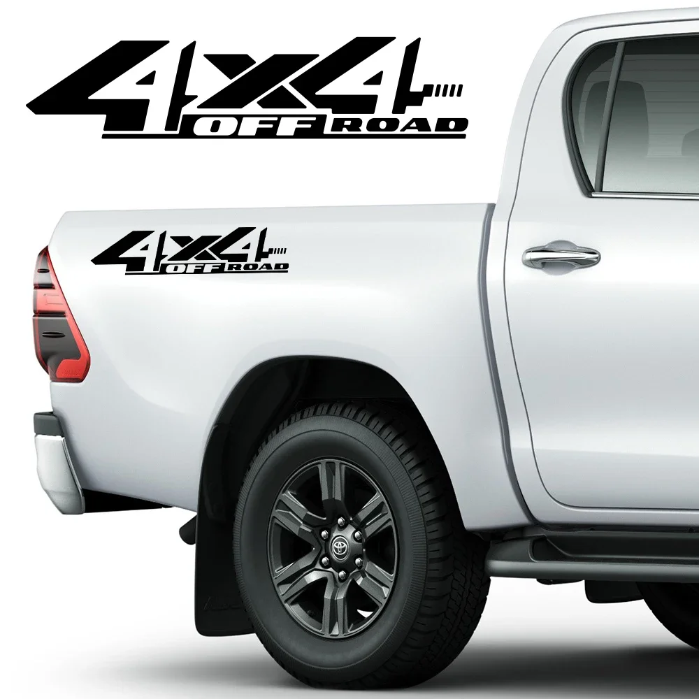 4X4 OFF ROAD Car Stickers Auto Vinyl Film Pickup Decals For Ranger Raptor F-150 Hilux D-MAX Silverado Ram GMC Car Accessories