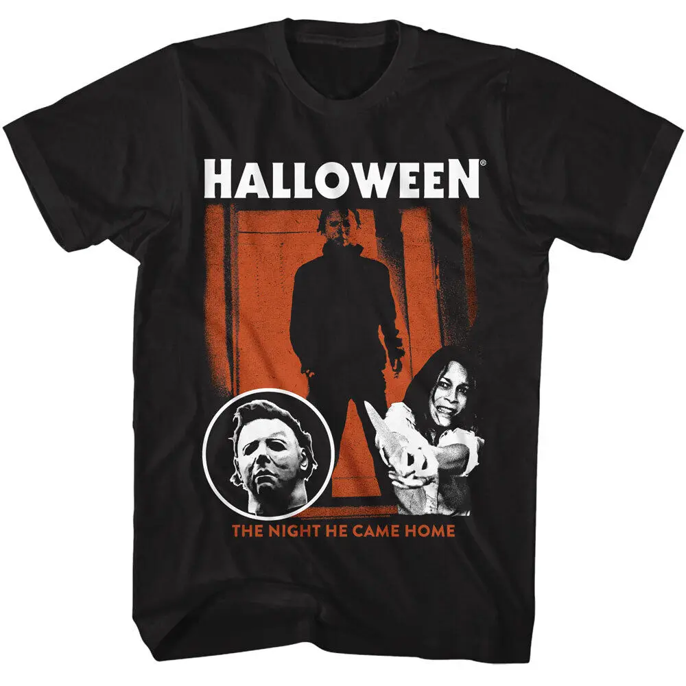 Halloween Movie The Night He Came Home Laurie Strode Butcher Knife Men's T Shirt