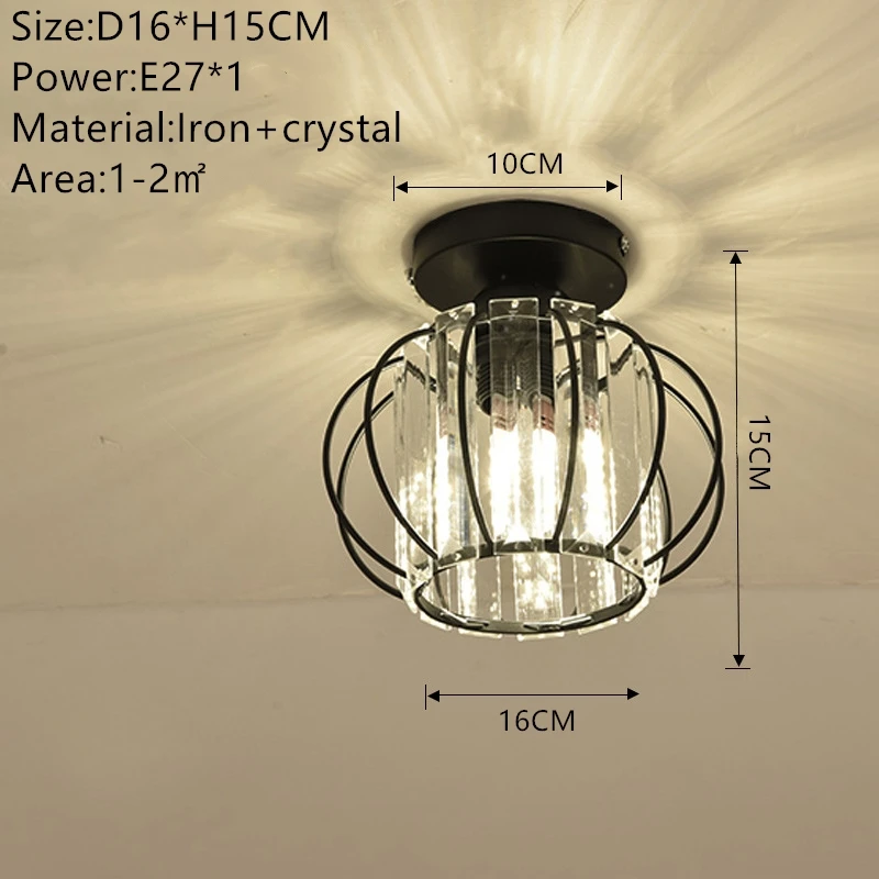 Nordic Moderne K9 Kristallen Plafondverlichting Binnen Plafondlamp Hal Trap Slaapkamer Glans Eetkamer Armaturen Home Decor