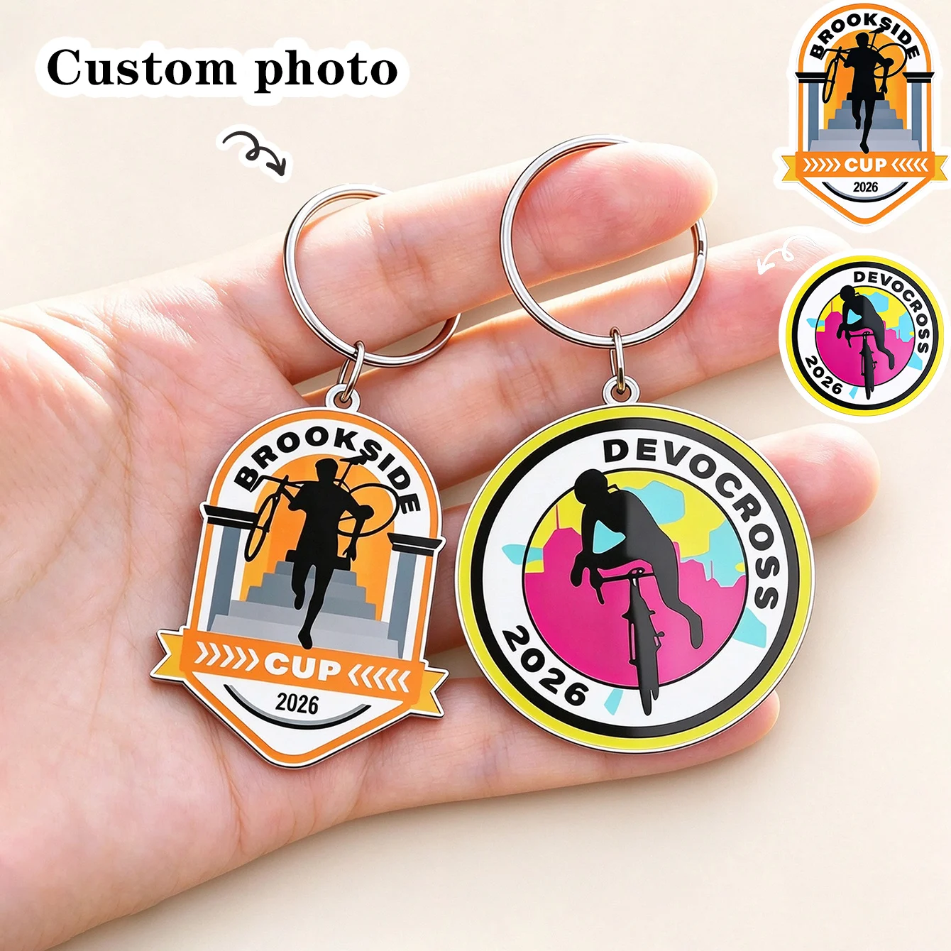Custom Photo Metal Keychain, Engraved Keychain, Full Color Printing, Custom Photo Keychain, Custom Any Image Keychain, 1 Piece Personalized Photo and Text Metal Dog Tag Keychain, Anniversary Gift, Christmas Gift, Gradu