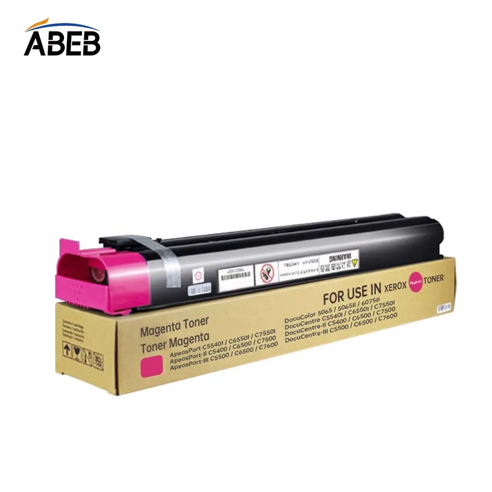 1 PCS Compatível Xerox C6550 Cartucho de Toner Para DocuCentre c7500 c7600 c6550 c7550 c5400 c5500 c5065 Toner Colorido de Alto Rendimento