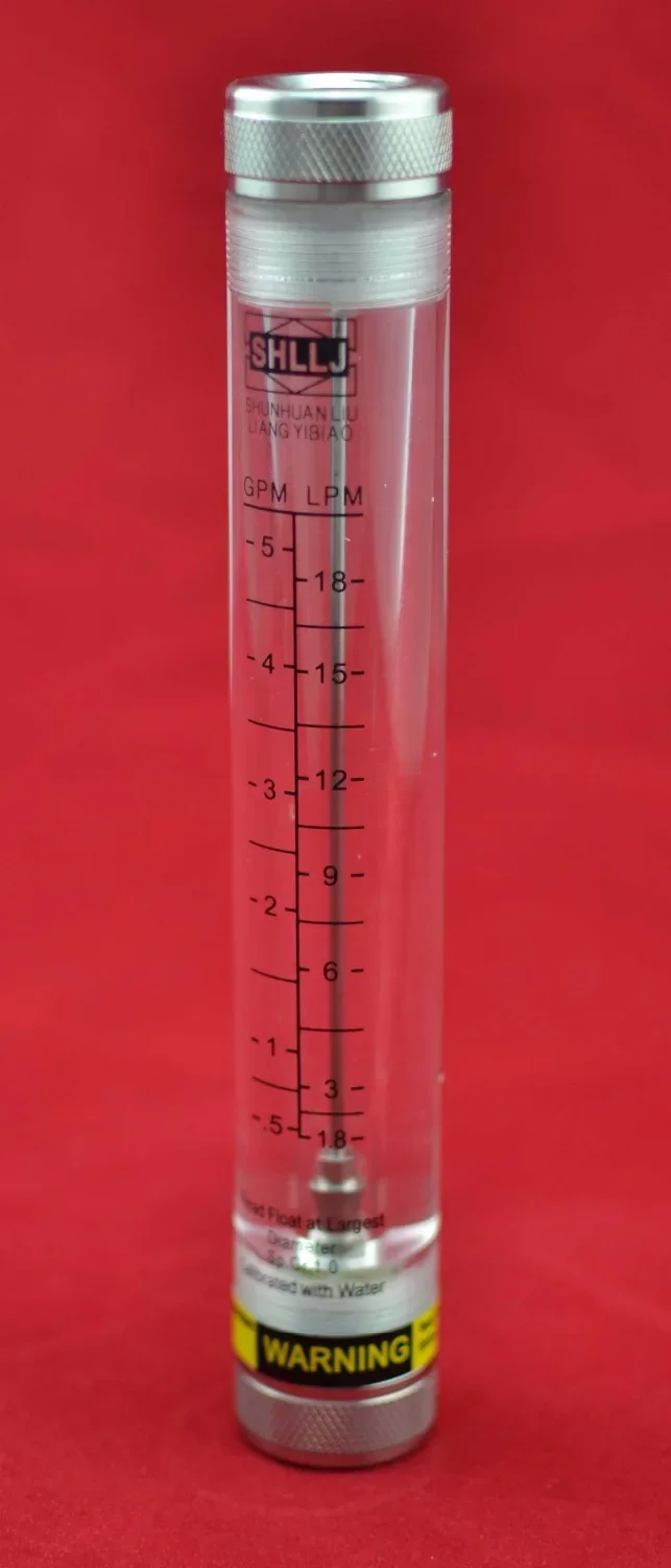 LZM-15G series for gas/air tube type flow meter for gas/air with stainless  steel  fitting fremale  male 1/2