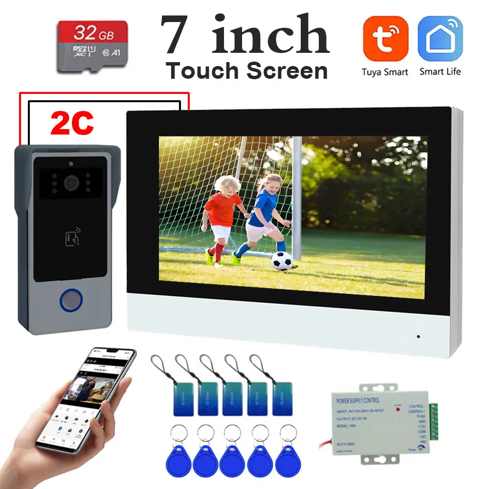 Новый умный 2-проводной дверной звонок Tuya