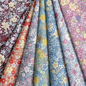 Capel Floral 100% Bawełna Poplin Tkanina 40S Oryginalny Design Tkanina Druk cyfrowy do szycia Sukienki Spódnica Dzieci Projektant