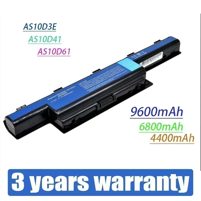 %New2025 Battery for Acer Aspire AS10D31 AS10D81 V3-571G V3-771g AS10D51 AS10D61  AS10D75 5741 5742 5750 5551G 5560G 5741G 5750G