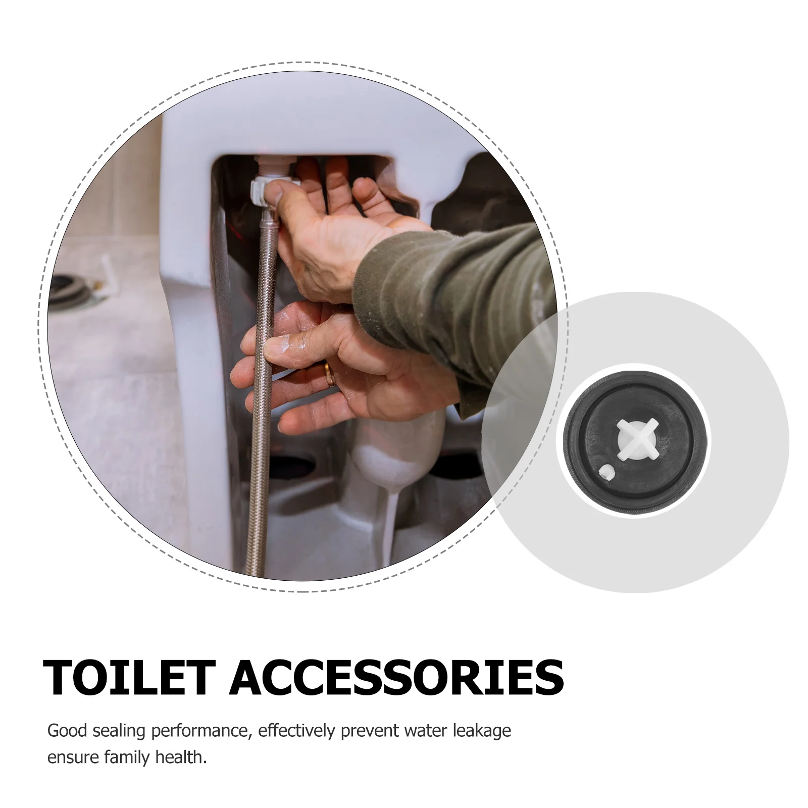 

1Set Diaphragm Kit Side Inlet Valve Sealing Toilet Parts Easy Install No Leakage Long Lifespan Toilet Fill Valve Replacement Kit