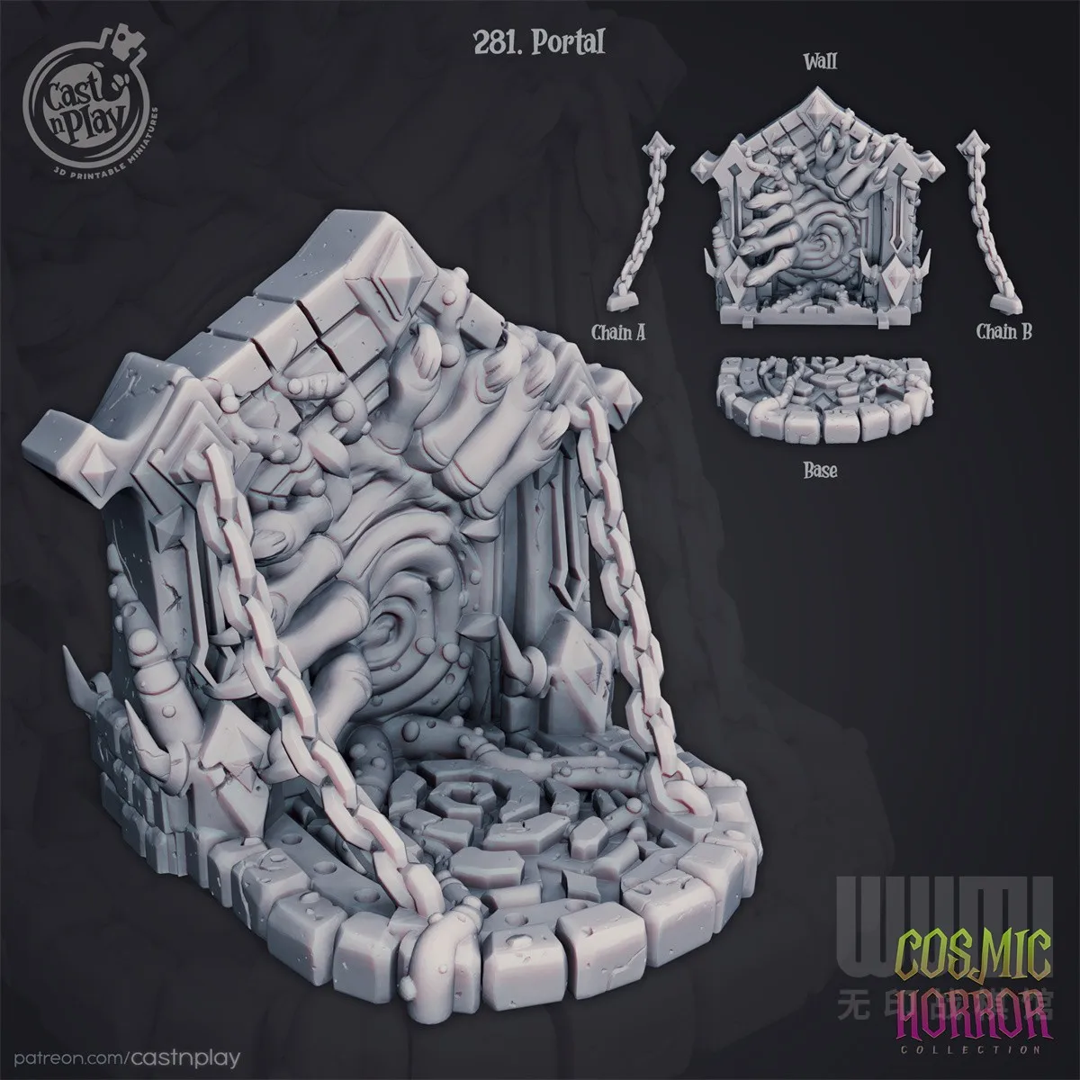 Miniatura Landform Iglesia muebles divinos Portal And Dragons DND Scene Terrain Prop Ornament Model