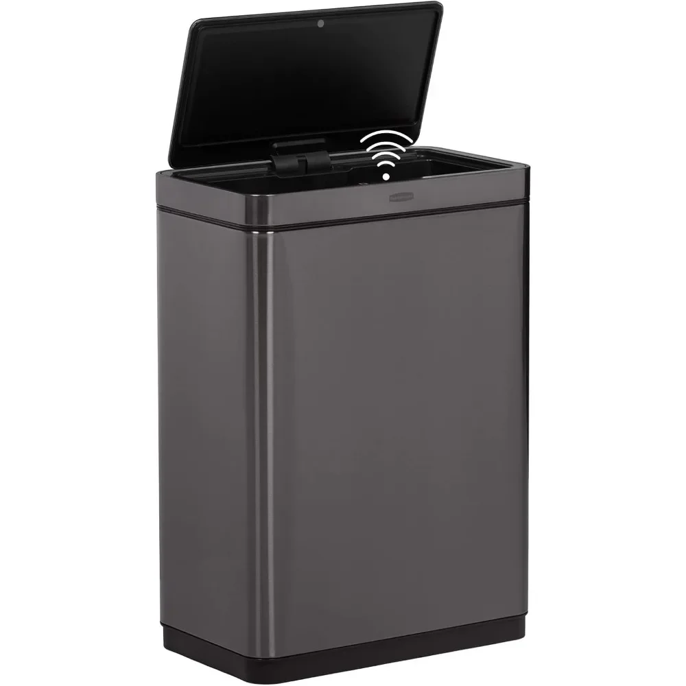 

Stainless Steel Sensor Trash Can for Home and Kitchen, Batteries Included