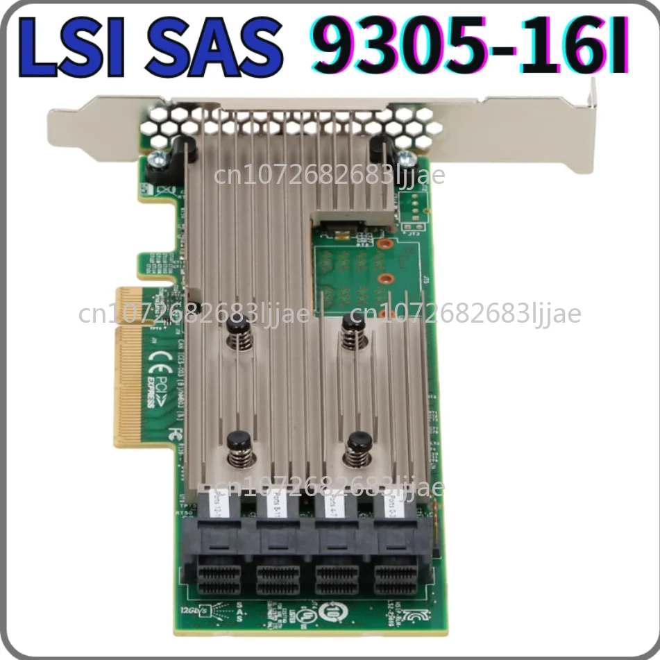 SAS3224-16i 9305-16i 16-port HBA hard disk expansion card supports single disk 4* SFF-8643 SATA