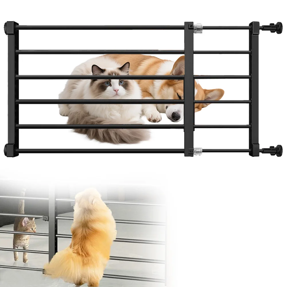 Cancello e Recinzione per Animali Domestici - Barriera per Cani e Gatti da Interno/Scale per Cani di Piccola e Media Taglia