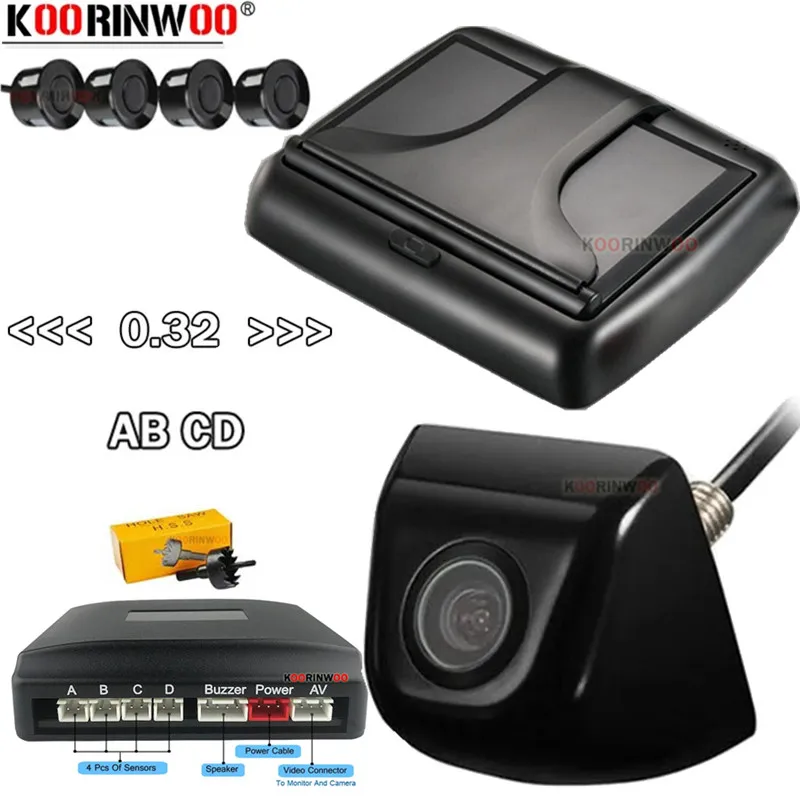 Беспроводной адаптер Koorinwoo Parkmaster 4,3-дюймовый складной автомобильный ЖК-монитор, видеодатчики парковки, 4-зуммерная камера заднего вида с траекторией Беспроводной адаптер Koorinwoo Parkmaster 4,3-дюймовый складной автомобильный ЖК-монитор, видеодатчики парковки, 4-зуммерная камера заднего вида с траекторией