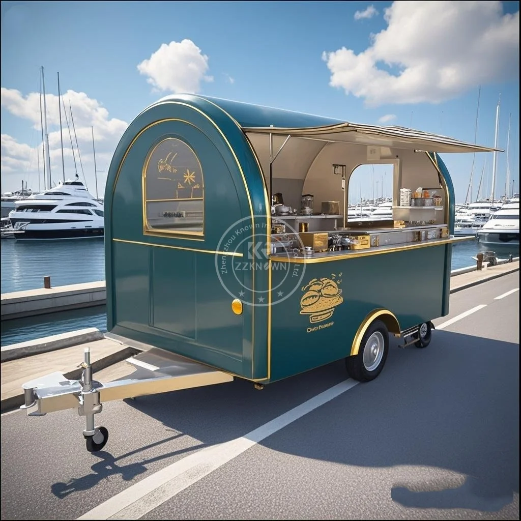 

Customizable Concession Catering Mobile Bar Bbq Food Trailer Equipped Ice Cream Coffee Fast Food Truck For Sale