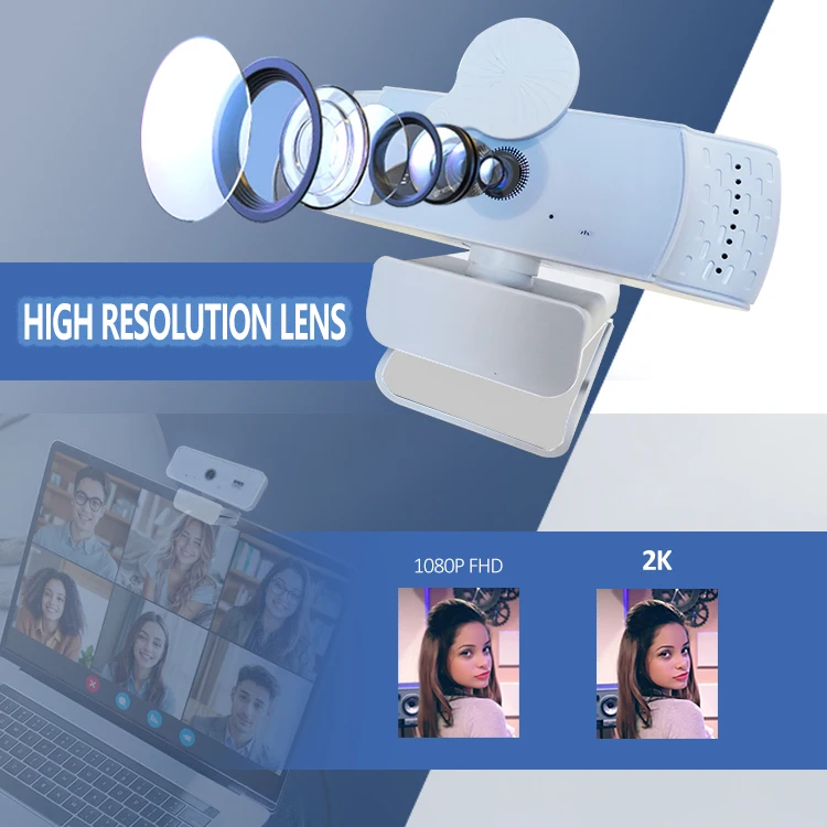 HD 1080P 30fps Built-in Microphone USB Computer FHD Streaming Webcam PC Desktop & Laptop Camera Web