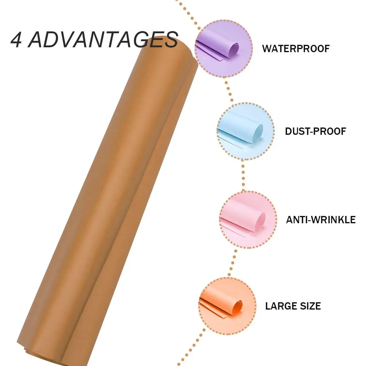 

Professional Photography Background Paper 5x9ft Double Sided Photo Backdrop Video Shoot Supplies