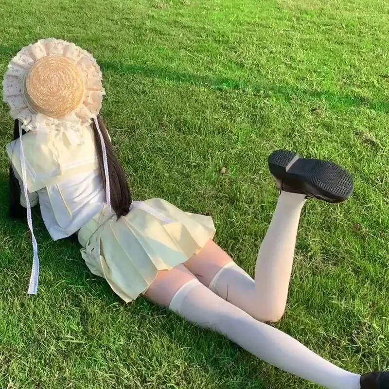 ญี่ปุ่นและเกาหลีรูปแบบกระต่ายสี่สีน่ารักโรงเรียนอนุบาล JK สไตล์วิทยาลัยหวานชุดกะลาสีแขนสั้นหญิง