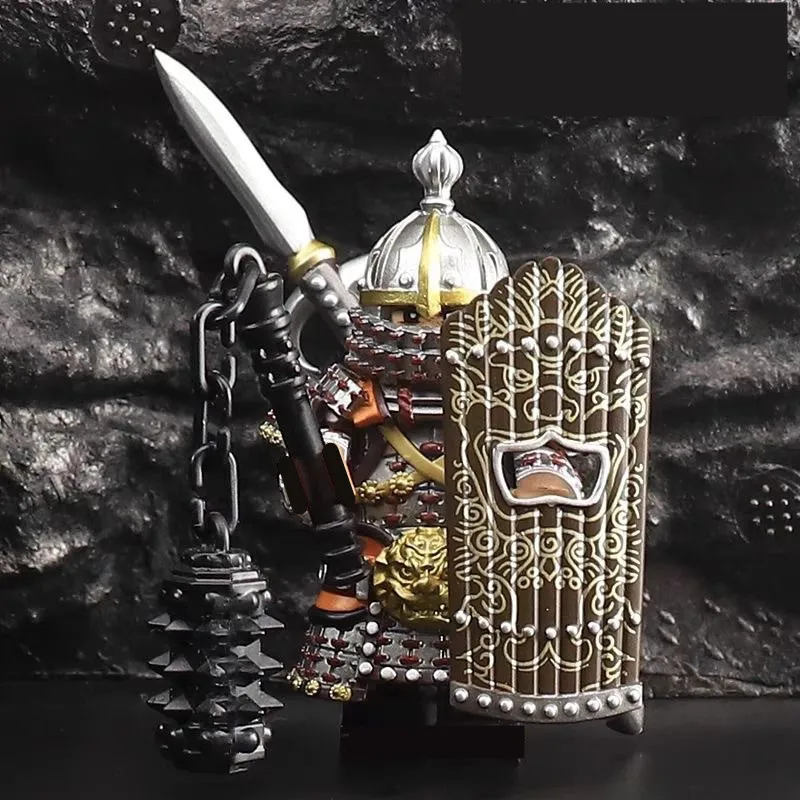 شخصيات جندي روماني في العصور الوسطى مجموعة لبنات البناء ، الميكانيكية الثقيلة ، فارس الحديد ، الدروع ، الدروع ، السلاح ، اللعب ، وصول جديد