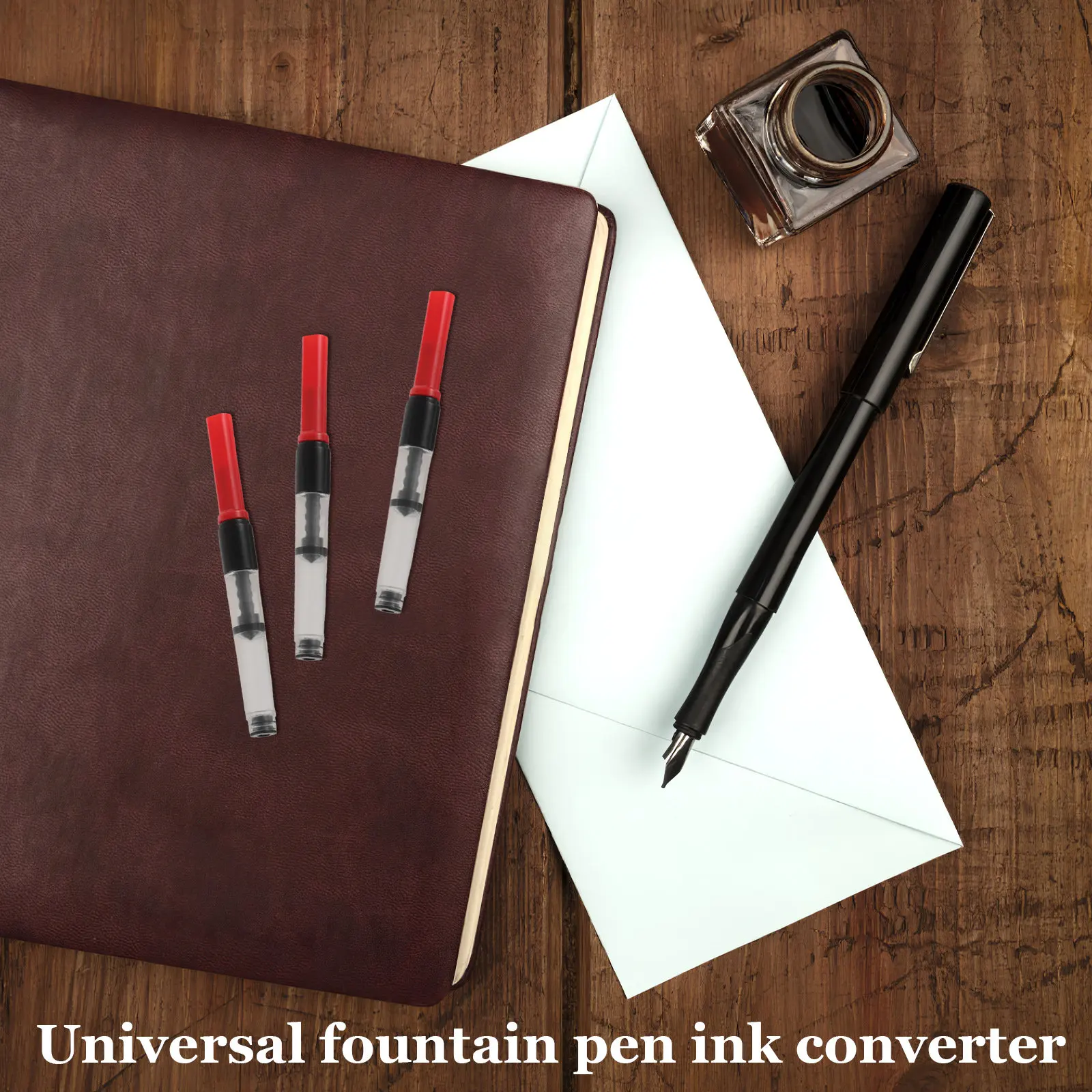 10pcs Fountain Pen Ink Converter Universal Refillable Fountain Pen Ink Converter Absorber Filling Tool For Office School Travel
