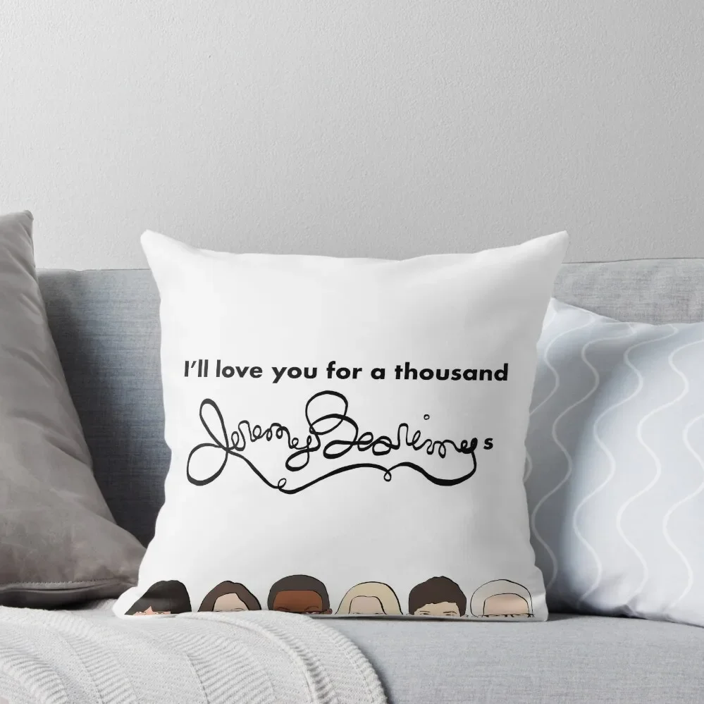 

Love for a thousand Jeremy Bearimys Throw Pillow pillow cover luxury Decorative pillow case Sofa Covers For Living Room