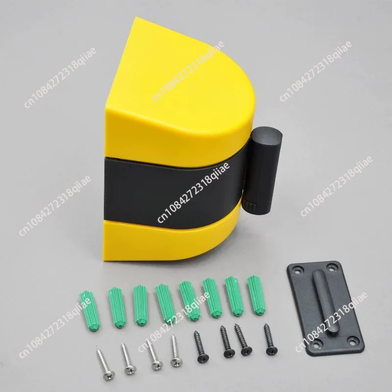 

Магнитный выдвижной настенный барьер 10 м, магнитное крепление на стену, для контроля толпы, выдвижной защитный ремень, полосатый ремень