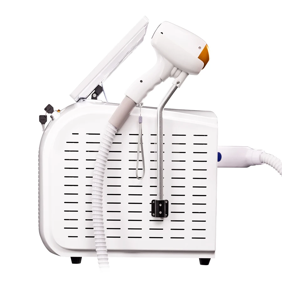 

Профессиональный диодный лазер для удаления волос 808 нм с титановой насадкой и ЖК-экраном, аппарат для удаления волос для салонов красоты