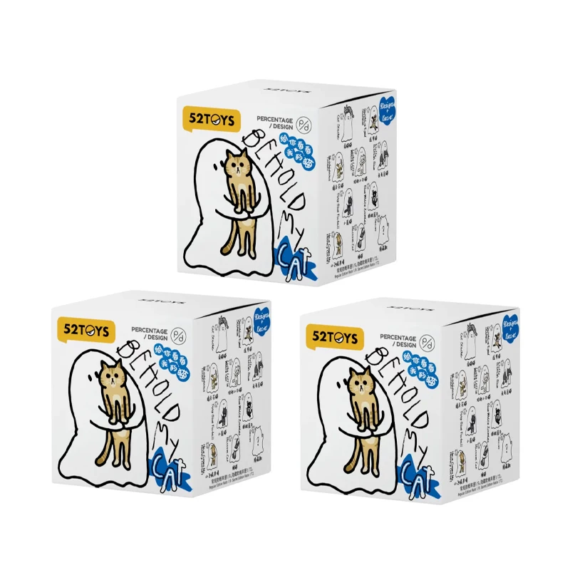 Spot 52TOYS Ghost Behold My Cat Serie Blindbox mit Leuchteffekt Mystery Box Modellauto Dekorative Ornamente Mini-Figuren Lustige Geschenke