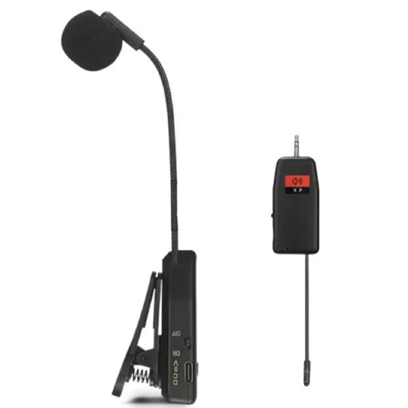 

Erhu Suona Saxophone Wireless Microphone Professional Wireless Clip Pickup Portable Charging Amplifier Stage Performance Tools