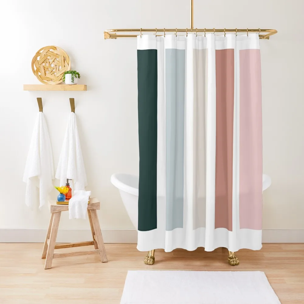 

Mid- Century Modern | Bloom Version 2 Shower Curtain Shower For Bathroom Set Shower For Bathroom Curtain