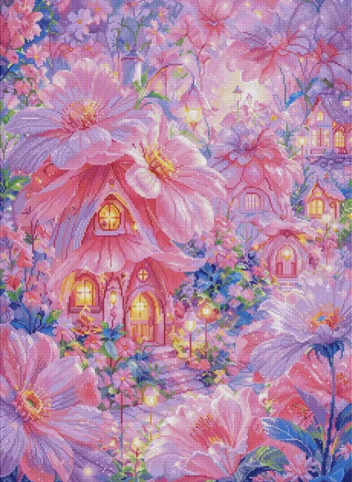 9ct-11ct-daisy-house-printed-kits-cross-stitch-embroidery-diy-needlework-set-home-decor-crafts-with-needles-threads-72-colors