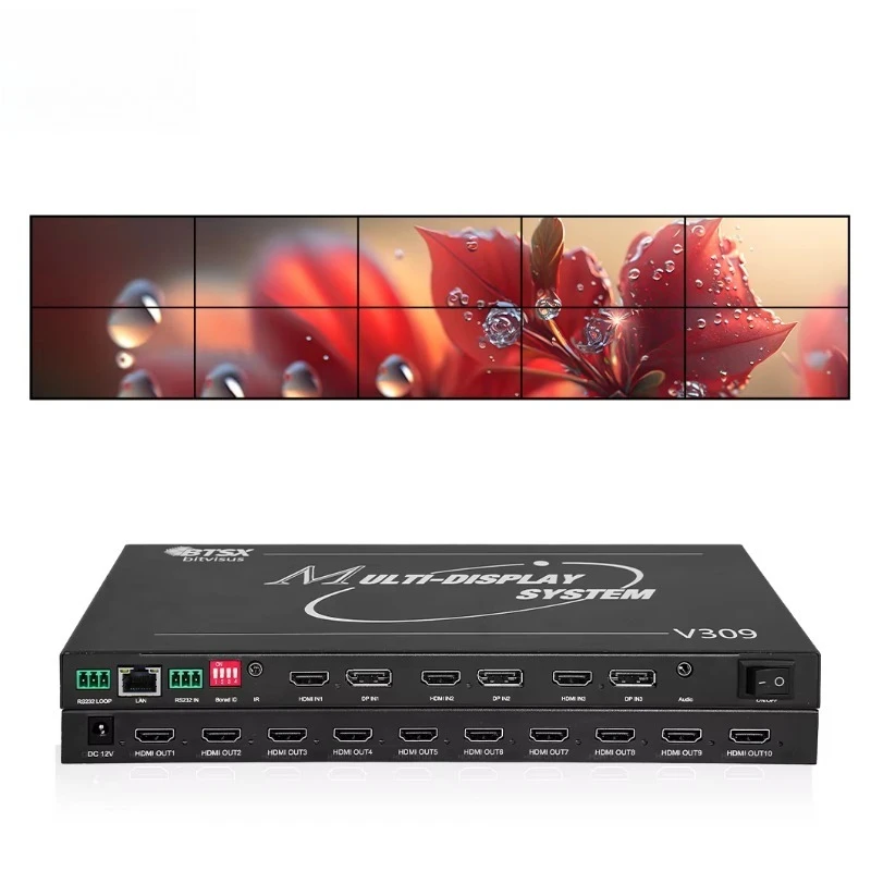 Customized Packaging 6Kx4K HD Video Wall Processor Controller /DP/HDCP FPGA Chip 2x3 2x4 1x10 3x3