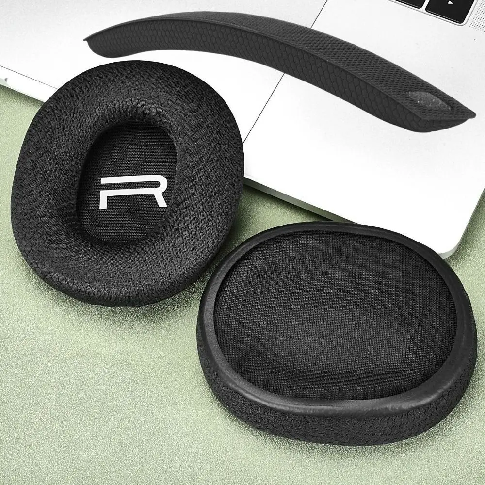 

1Pair Replacement Headphone Ear Pads Football Netting Mesh Headset Earmuff for Plantronics RIG 300 Pro HX / Nacon RIG 300 Pro