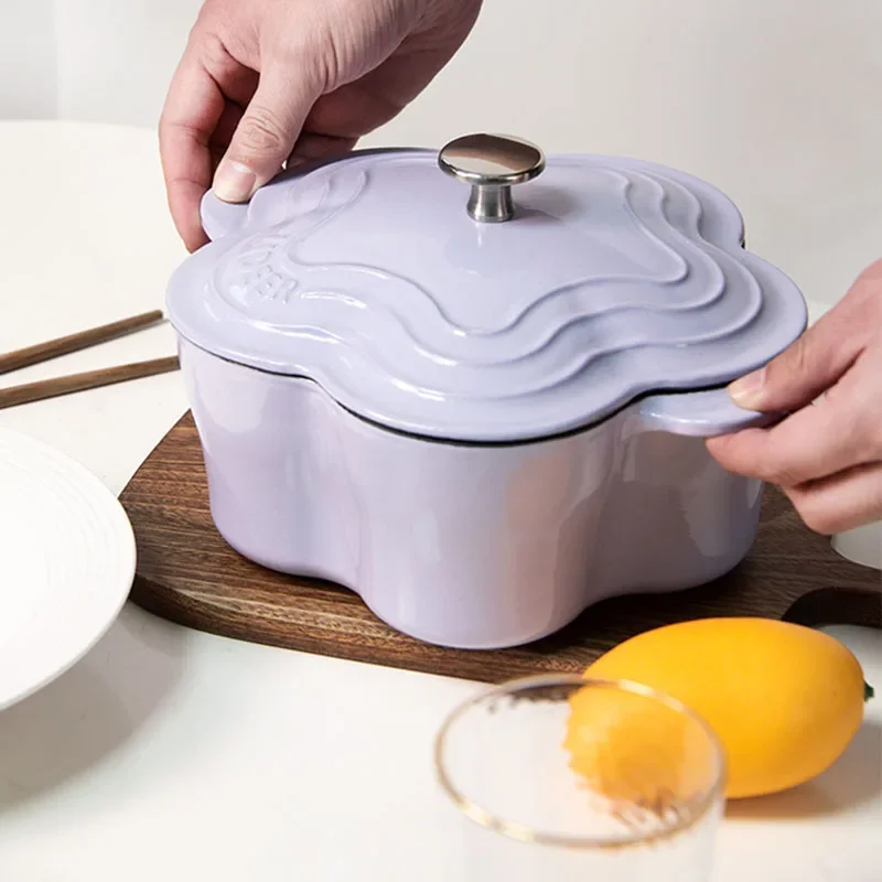 

Ceramic Noodles Pumpkin Pot Fondue Lazy Cooking Warmer Milk Non-stick Stew Wok Dining Pan Home Potes Cozinha Kitchen Accessory