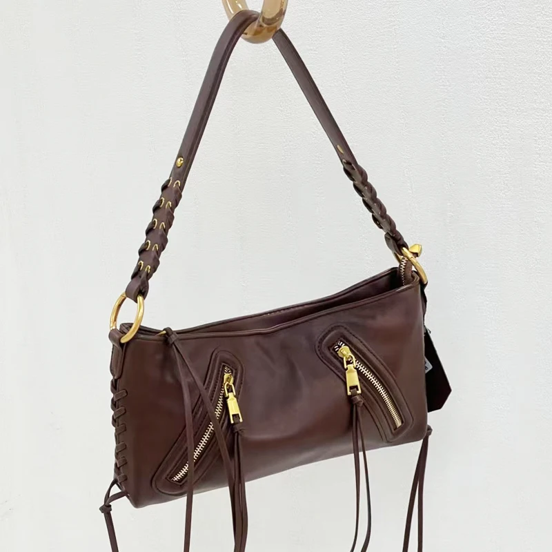 

Винтажные тонкие сумки для женщин. Роскошные дизайнерские сумки и кошельки. Новинка 2023 года. Маленькая сумка на плечо с кисточками из искусственной кожи.