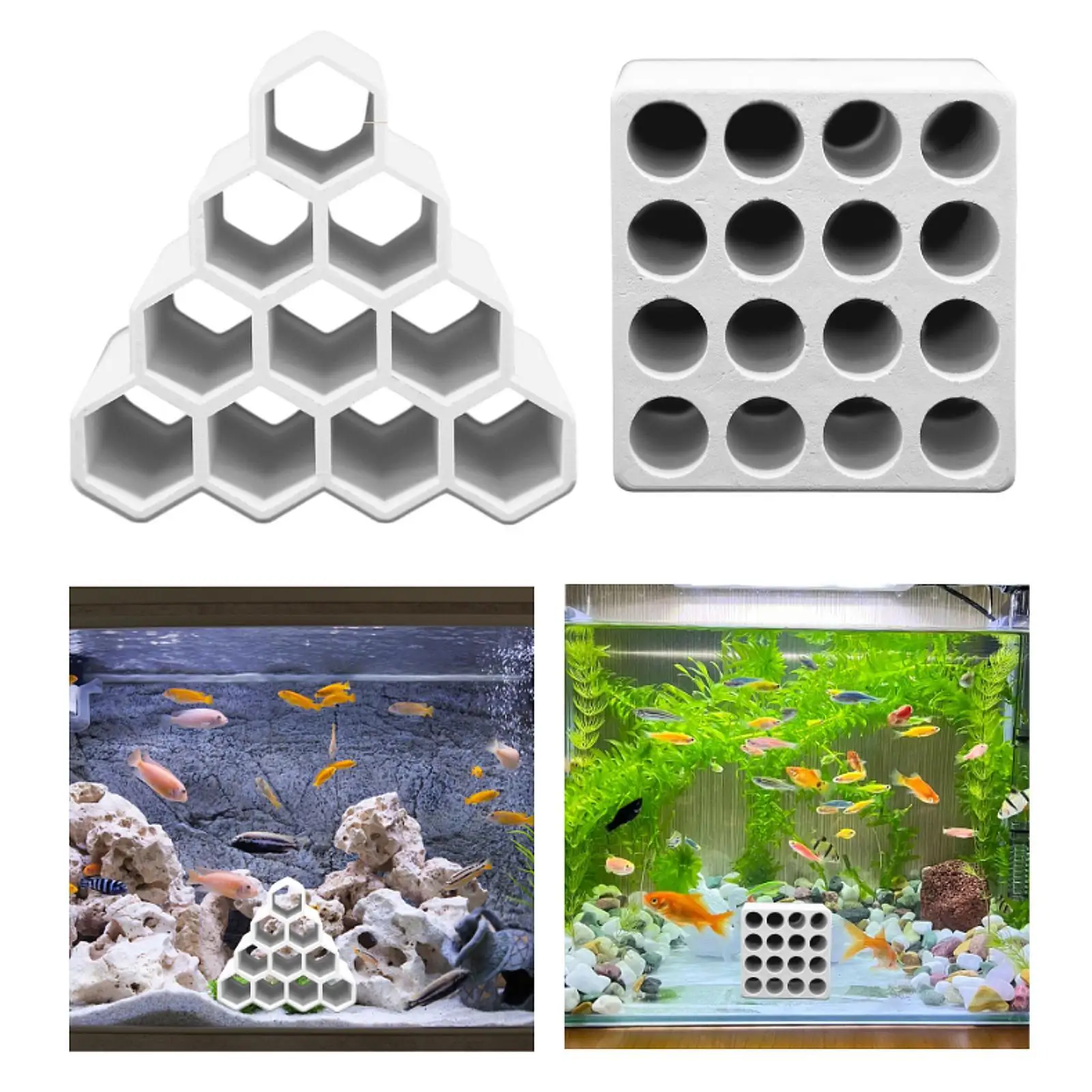 

Aquarium Cave Shelter Ceramic Easy to Use Convenient Wear Resistant Decoration
