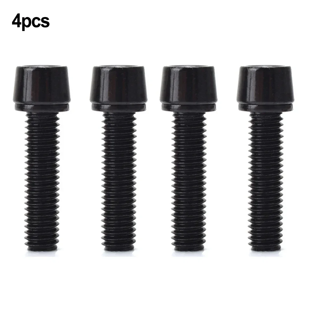 4pcs Colorful M5/M6 X 20mm Stem Screws & Spacers For MTB Handlebars Bicycle Steering Hardware Kit Rust-Proof Steel Bike Part