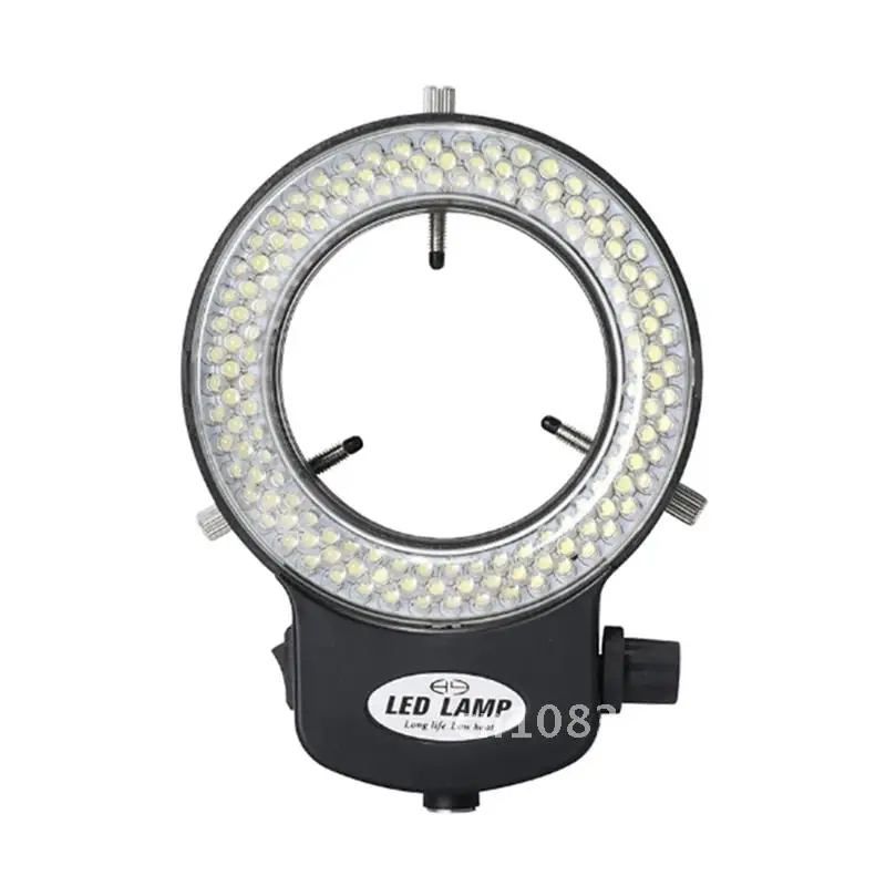 Promotion! Microscope Light- Ring Light Adjustable 144 Lamp Beads LED Light Source Industrial Microscope Ring Illuminator -EU Pl