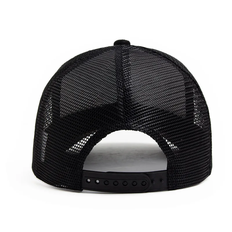 Unisex 5-Panel Mesh Wildleder Trucker Hut Männer Baseball Cap Frühling Sommer Atmungsaktive Sporthüte – Detail 5