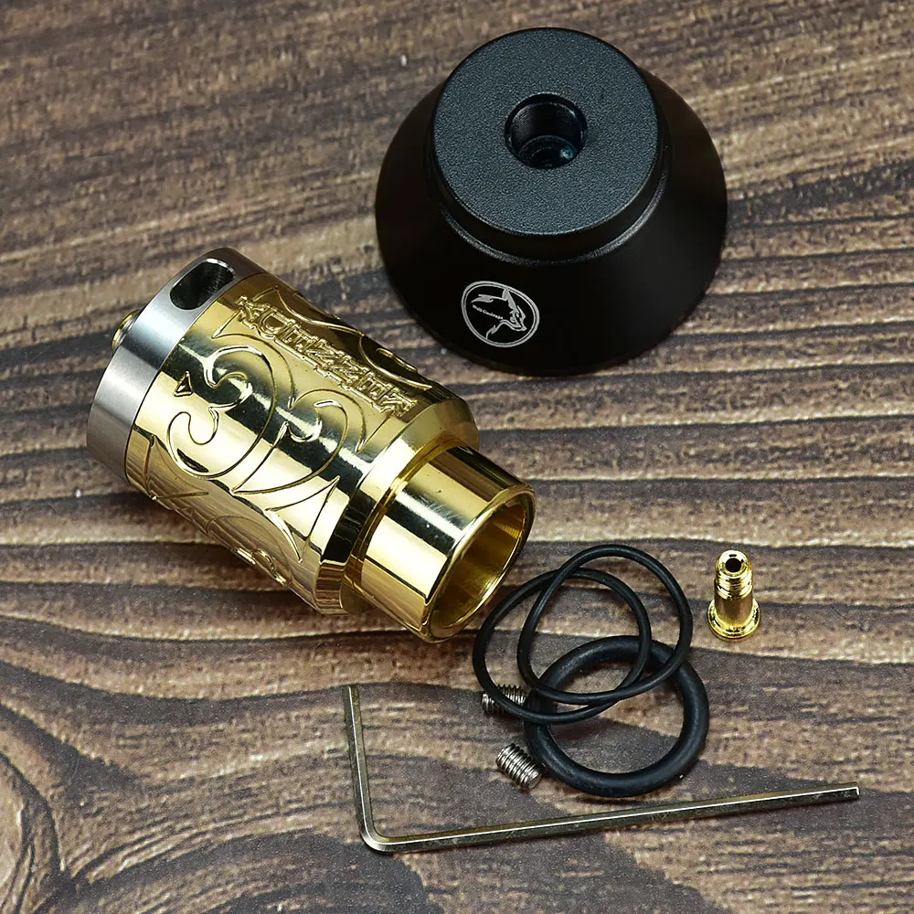 

KENNEDY 24 RDA глубокая гравировка издание 24 стиля DUALPOLE 24 мм атомайзер 316ss RDA перестраиваемый резервуар для вейпа