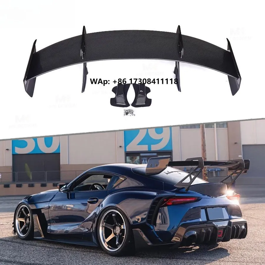Dry Carbon Fiber Rear Wing for GR A90 A91 2019-2024 Rear Trunk Spoiler GT Wing Car Accessories