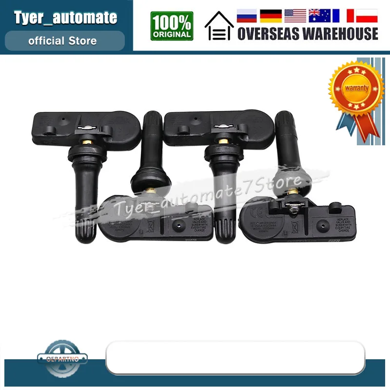 4pcs 56029398AB Tire Pressure Sensor TPMS For Jeep Wrangler Grand Cherokee Challenger Dodge 68241067AB