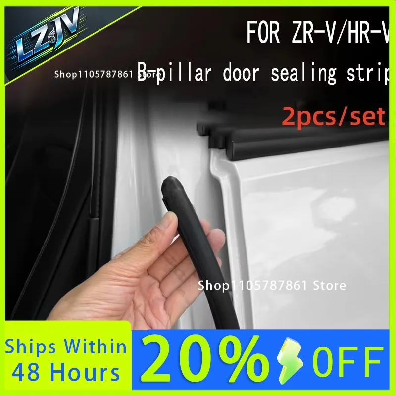 FOR Honda ZR-V HR-V B-pillar Door Sealing Strip Sealing and Soundproofing of Car Door Gaps Car Accessores 2pcs/set