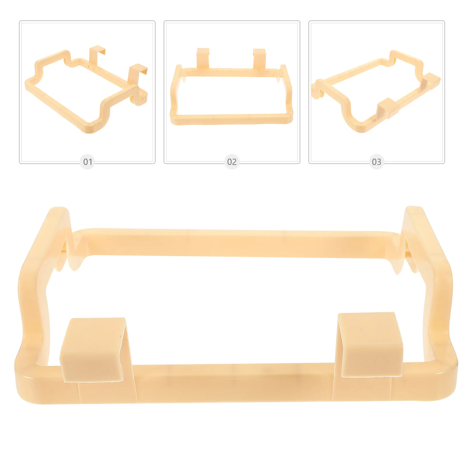 Yellow Kitchen Trash Bag Rack Cabinet Door Mount Garbage Holder For Bathroom Drawer Storage Organizer Rubbish Bag Rack